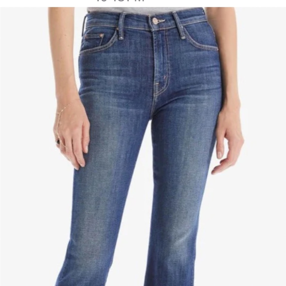 Mother the insider step crop fray in girl crush